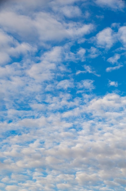 Nuages de couleur blanche trouvés dans le fond de ciel bleu