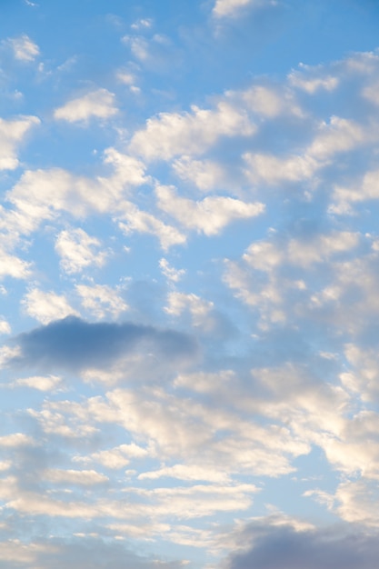 Les nuages ​​couvraient le ciel le matin.