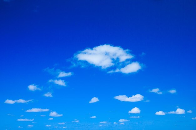 Nuages ​​dans le ciel bleu