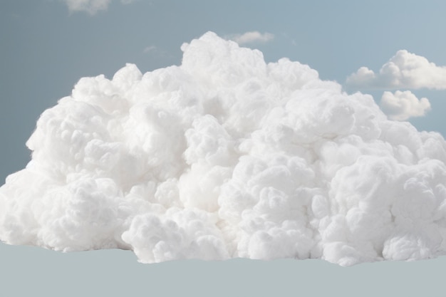 Des nuages doux de coton découpés en 3D