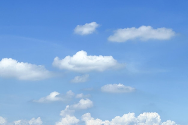 Nuages doux dans le flou du ciel