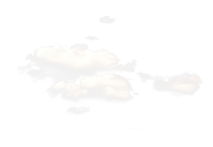 Photo des nuages isolés sur un fond blanc