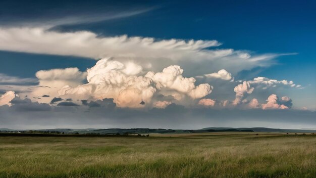 Photo des nuages nimbus blancs