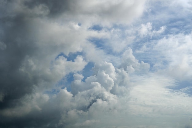 Nuages de Nimbus dans les fonds de ciel