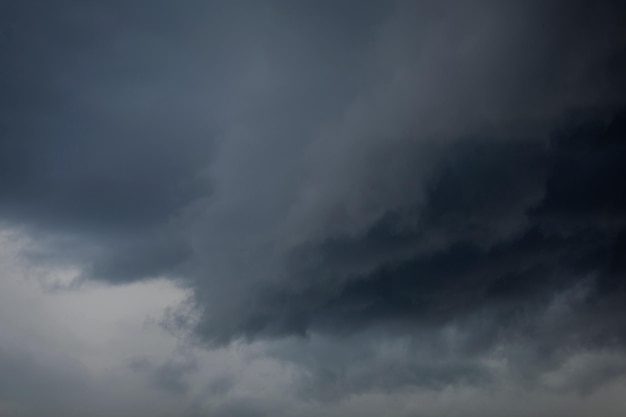 Nuages noirs dramatiques