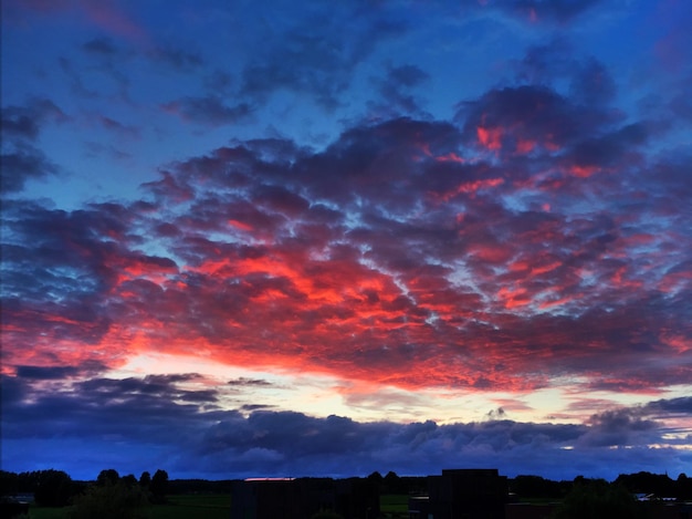 Photo des nuages sur le paysage