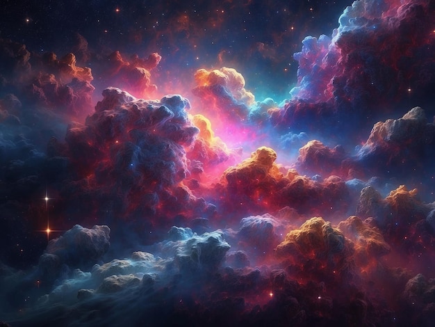 Des nuages de poussière cosmique colorés
