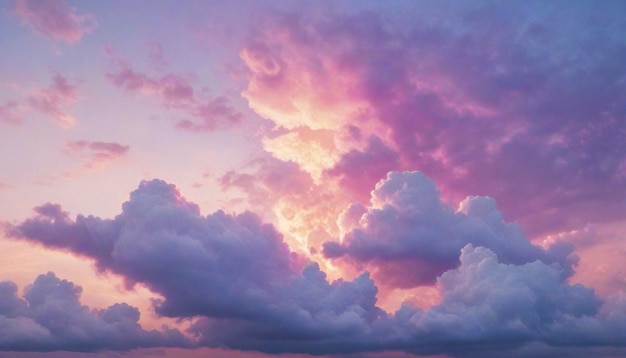 Des nuages de rêve pastel