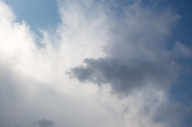 Des nuages sombres et gris dans le ciel