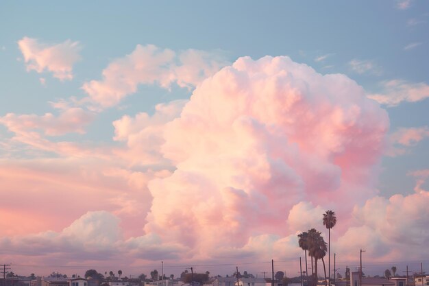 Des nuages de sucre de coton, des cieux pastels, des photos nuageuses.