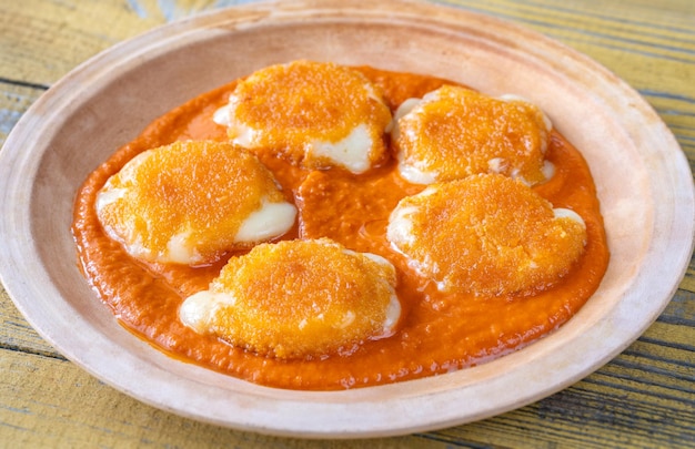 Nuggets avec du camembert fondu