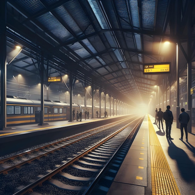 Une nuit calme à la gare