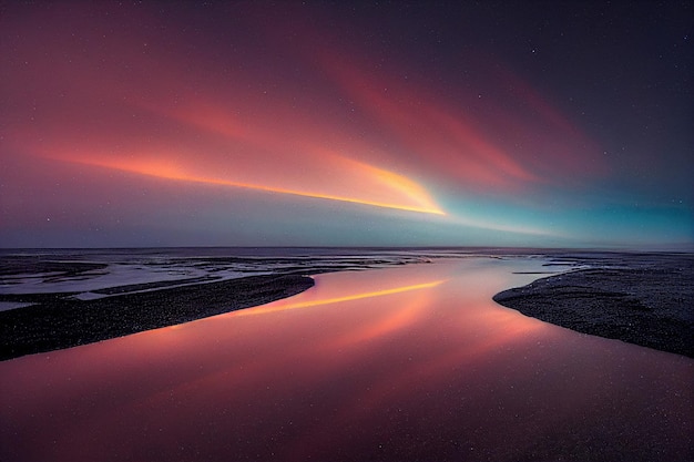 Nuit fond de ciel