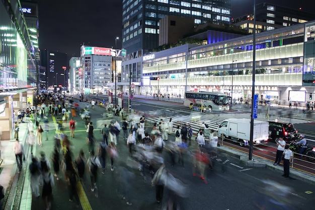 La nuit de la ville de Shinjuku