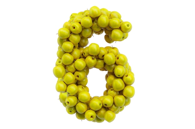 Numéro 6 du rendu 3D de pommes jaunes