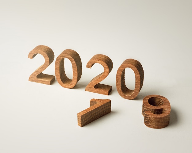 Numéro de bois du nouvel an 2020