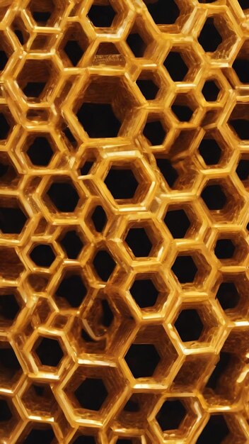 Un numéro fait de panneaux d'abeilles