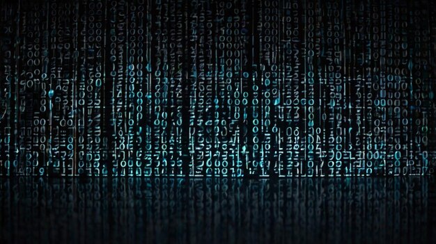 un numéro numérique sur fond noir