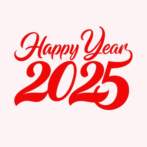 un numéro rouge qui dit bonne année.