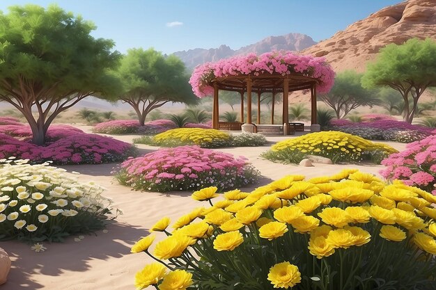 Oasis de chrysanthème