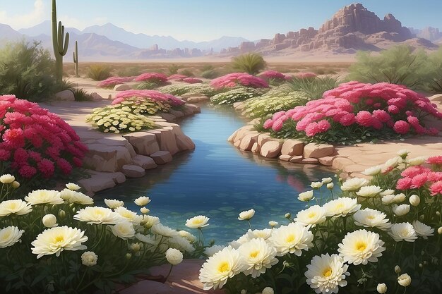 Oasis de chrysanthème