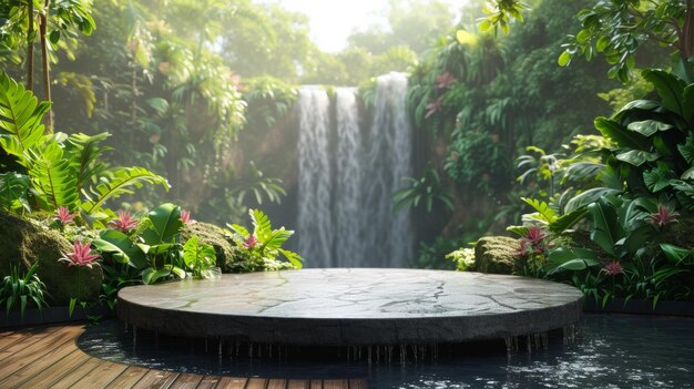 L'oasis des chutes d'eau tropicales