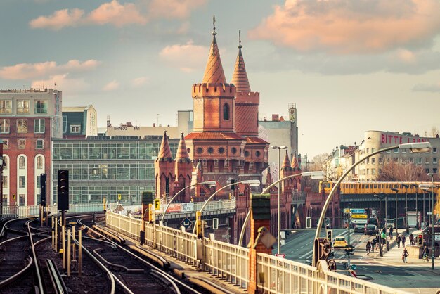 Photo oberbaumbridge, berlin, allemagne