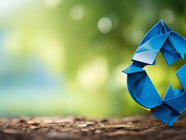 Photo un objet bleu avec un objet bleu qui a le mot 