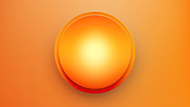 Photo objet rond sur fond orange