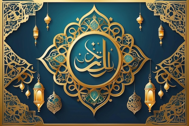 Objets décoratifs dans l'islam Ornements vectoriels pour le mois de Ramadan ou Eid al-Fitr
