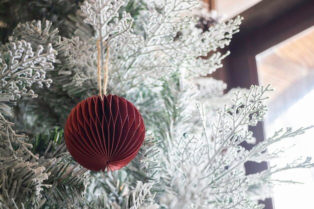 Objets décoratifs pour Noël et fond flou