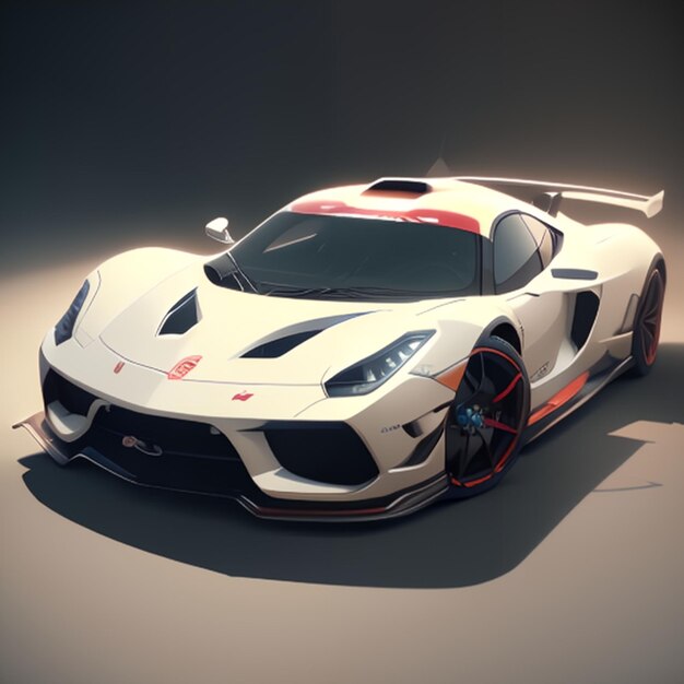 Des objets d'idée, des modèles de supercars pour le jeu