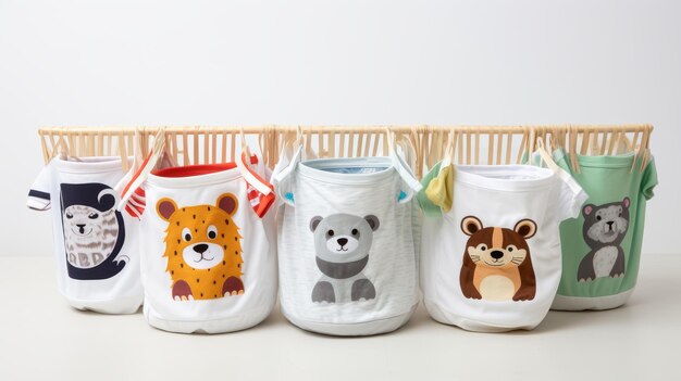 Des objets pour bébés dans un bol