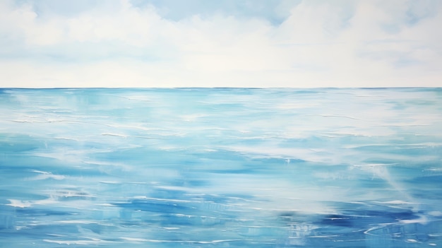 L'océan bleu capricieux, les coups de pinceau minimalistes et les paysages marins remplis de lumière