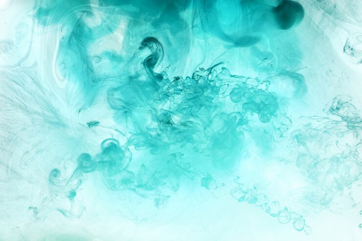Photo océan bleu-vert abstrait, peinture au fond de l'eau. tourbillon d'éclaboussures et de vagues en mouvement. papier peint d'art fluide, couleurs vibrantes liquides