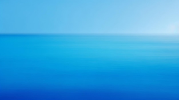 Ocean Breeze Tranquil Ocean Blue Flou