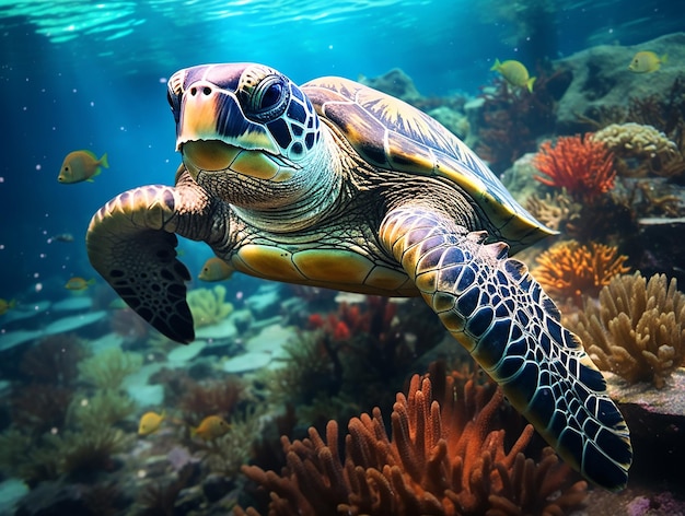 Ocean Odyssey UHD Tortue et algues