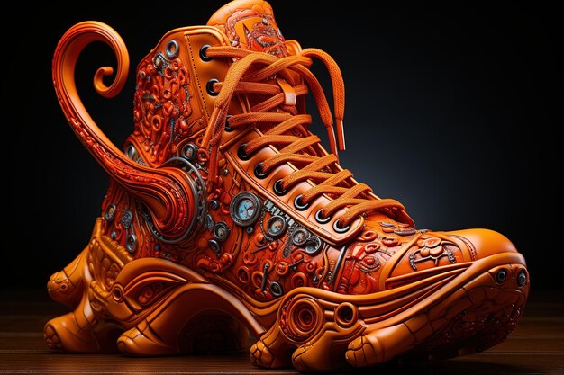 Octopus design inspiré baskets chaussures de sport illustration générative ai