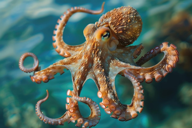 Photo octopus octopus a octopus vulgarisa i 12 en eau ouverte octopus octopus octupus octopis