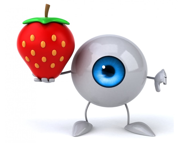 Oeil amusant - personnage 3D