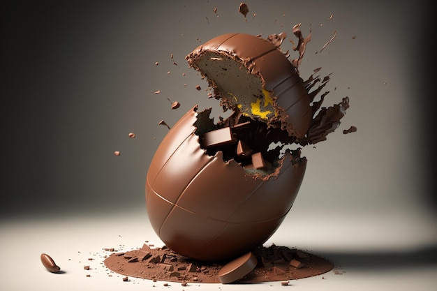 L'œuf en chocolat a explosé