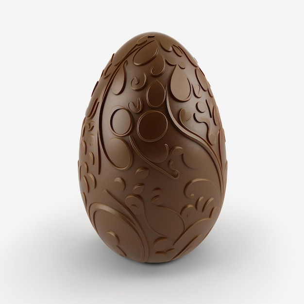 Oeuf en chocolat avec texture