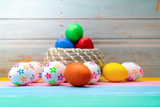 Oeuf de Pâques, joyeuses Pâques dimanche chasse décorations de vacances