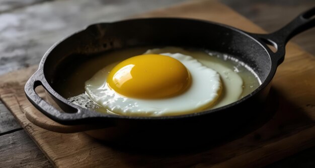 Des œufs délicieusement cuits dans une casserole