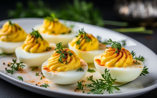 oeufs farcis à la mayonnaise