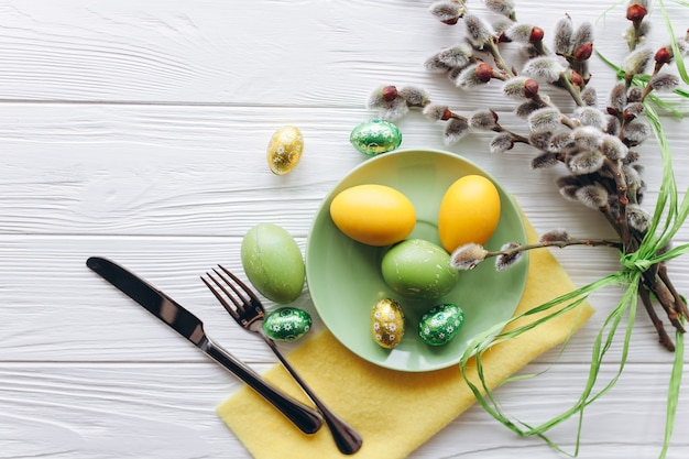 Photo oeufs de pâques au chocolat