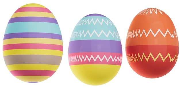 Les œufs de Pâques, les lapins, le chocolat, les icônes 3D, les carottes.