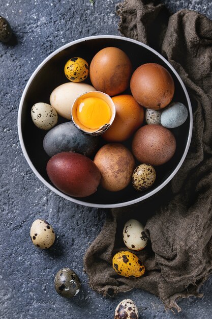 Oeufs de pâques marron