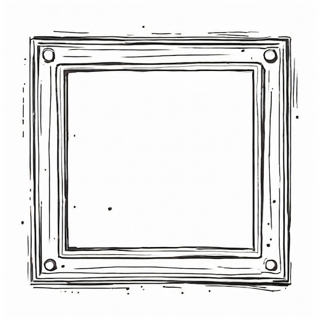 Des œuvres d'art à cadre carré en gras