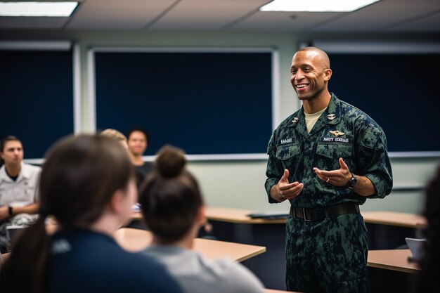 Officier de la marine et collaboration éducative